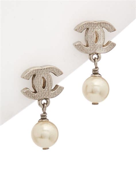 chanel pearl drop earrings selfridges|Selfridges earrings uk.